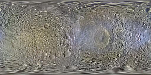 PIA18437: Color Maps of Mimas - 2014