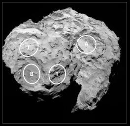 PIA18778: Four Rosetta Candidate Landing Sites