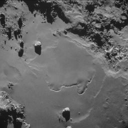 PIA18868: Smooth Ground on Rosetta's Destination Comet