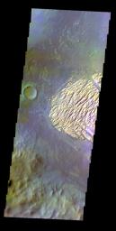 PIA19019: Pollack Crater - False Color