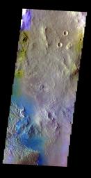 PIA19239: Becquerel Crater - False Color