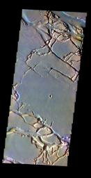 PIA19240: Granicus Valles - False Color