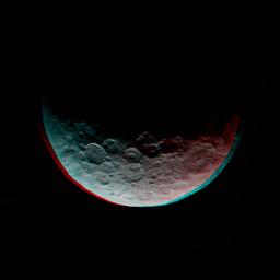 PIA19320: Dawn RC3 Image 1 Anaglyph
