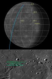 PIA19497: Best Determination of MESSENGER's Impact Location
