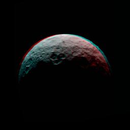 PIA19541: Dawn RC3 Image 7 Anaglyph