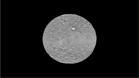 PIA19619: Ceres Animations: Global View, Occator, Mountain, 3-D View