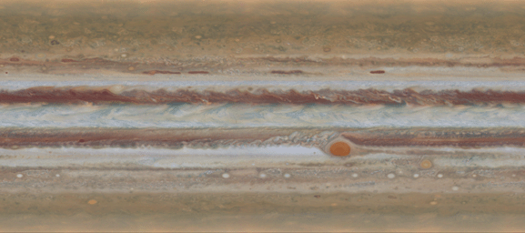 PIA19643: Spinning Jupiter and Global Map