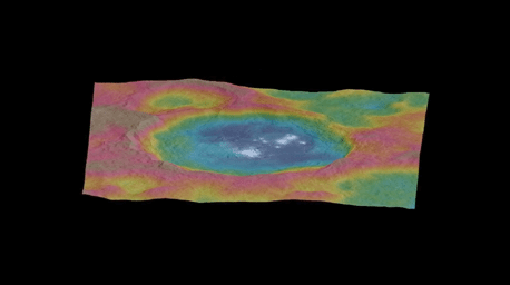 PIA19891: Circling Occator -- Topographic Animation