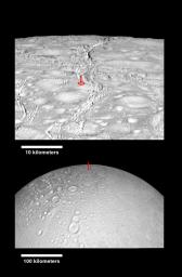 PIA20015: Enceladus North Pole Montage