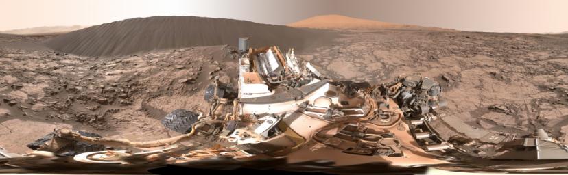 PIA20284: Full-Circle Panorama Beside 'Namib Dune' on Mars