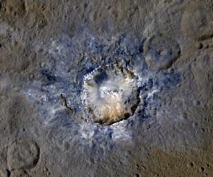 PIA20358: Haulani Crater in Enhanced Color