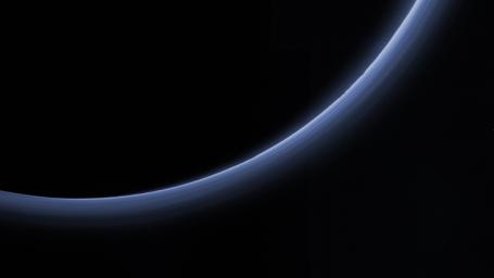 PIA20362: Pluto's Haze in Bands of Blue