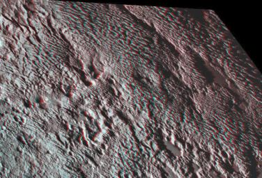PIA20544: Pluto's Bladed Terrain in 3-D