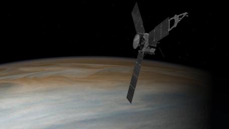 PIA20704: Juno Above Jupiter (Artist's Concept)