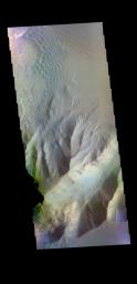 PIA20786: Juventae Chasma - False Color