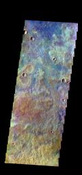 PIA21016: Tyrrhena Terra - False Color