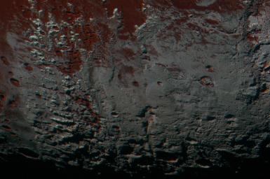PIA21026: Pluto's Methane Snowcaps on the Edge of Darkness