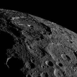 PIA21078: Occator on Ceres' Limb