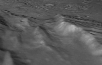 PIA21129: Landslides in a Charon Chasm