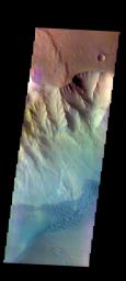 PIA21199: Juventae Chasma - False Color