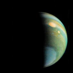 PIA21379: Jupiter Polar Haze in False Color