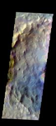PIA21507: Elorza Crater - False Color