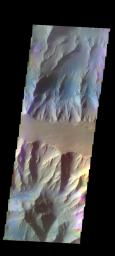 PIA21515: Coprates Chasma - False Color