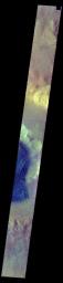 PIA21673: Rabe Crater - False Color
