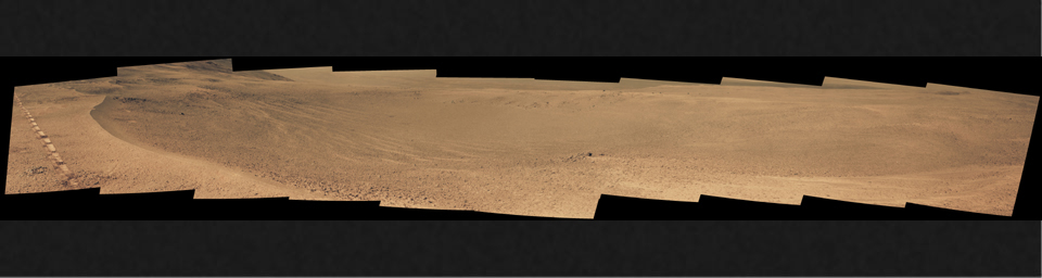 PIA21708: Mars Rover Opportunity's View of 'Orion Crater'