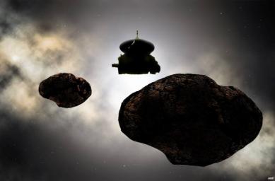 PIA21943: Artist Concept: Flying by a 2014 MU69