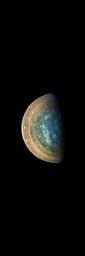 PIA21975: Jupiter's Swirling South Pole
