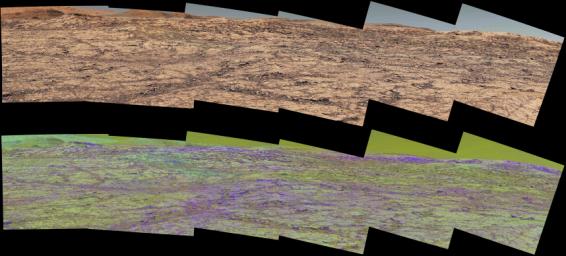 PIA22065: Mastcam Special Filters Help Locate Variations Ahead