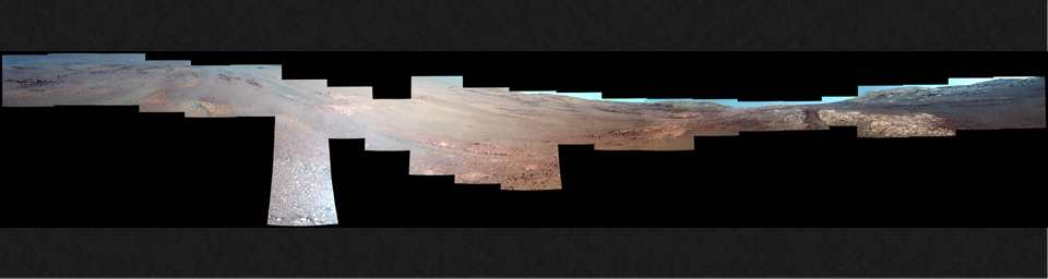 PIA22073: View From Within 'Perseverance Valley' on Mars (Enhanced Color)