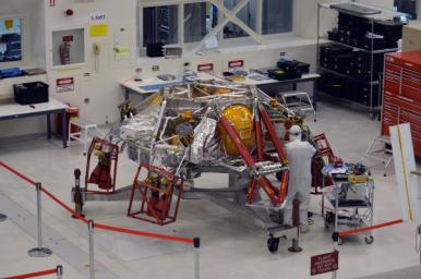 PIA22342: JPL Tech Works Mars 2020 Descent Stage