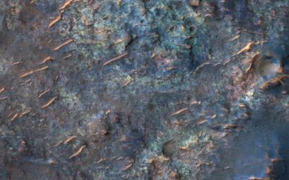 PIA22434: Diverse Lithologies on a Crater Floor