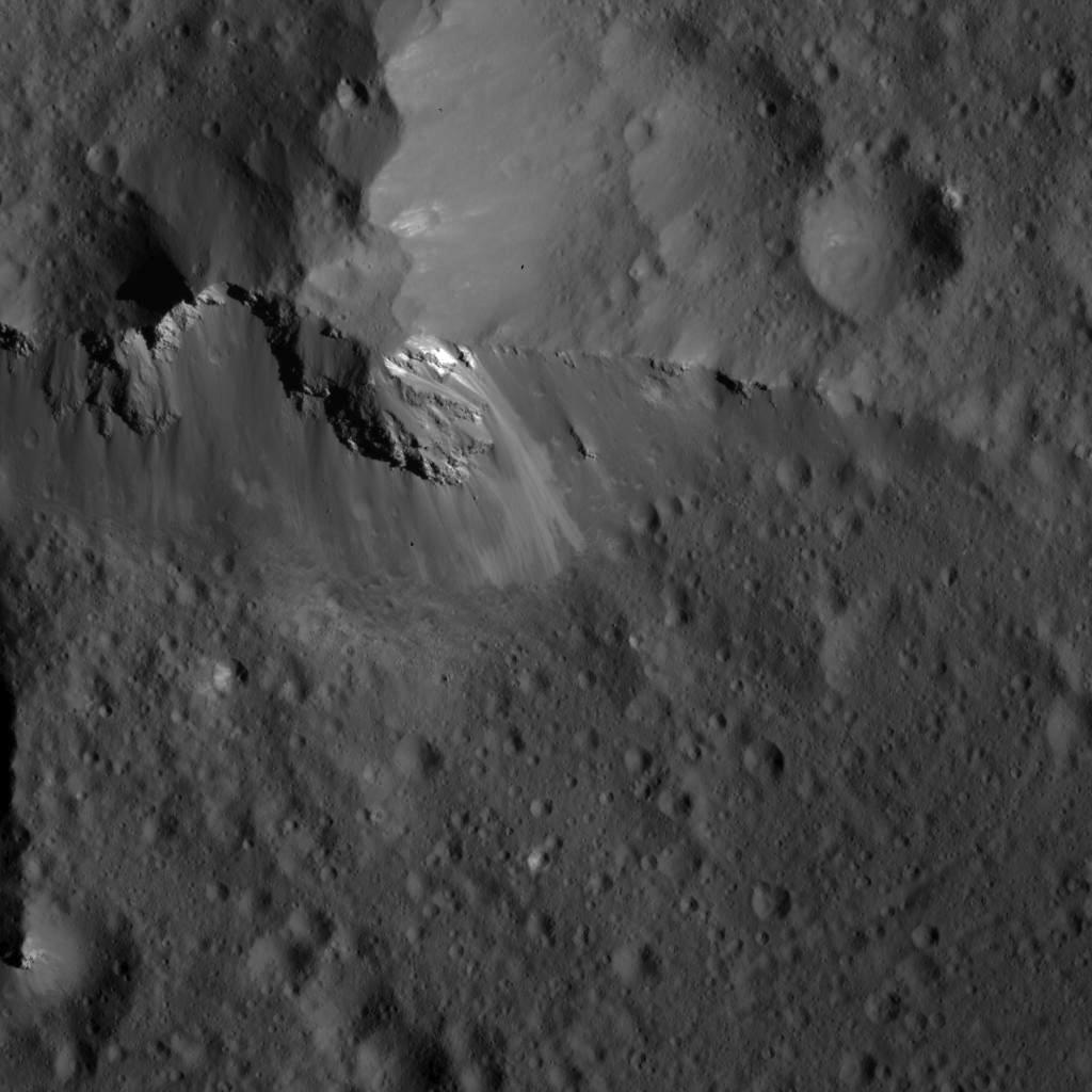 PIA22627: Detail of Urvara Crater's Central Ridge