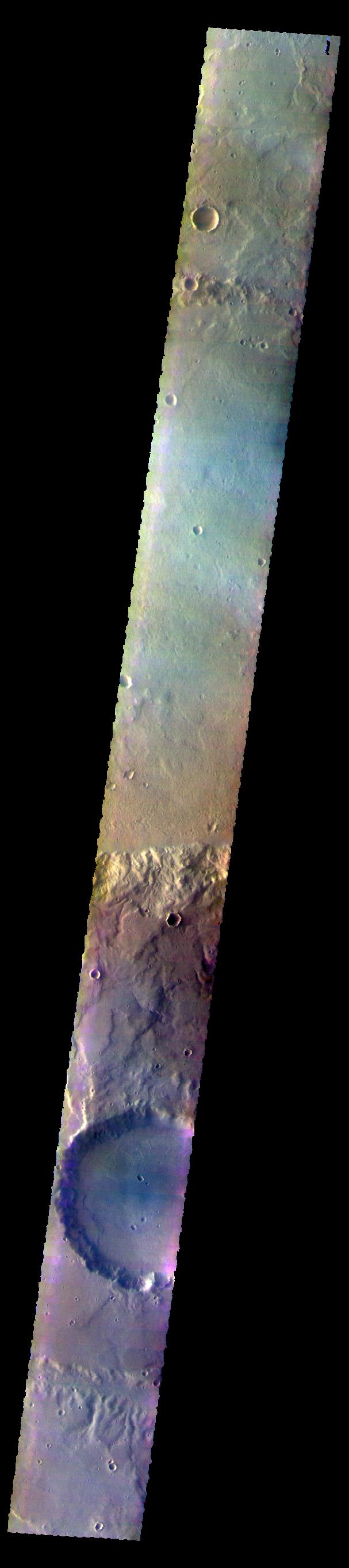 PIA22671: Terra Cimmeria - False Color