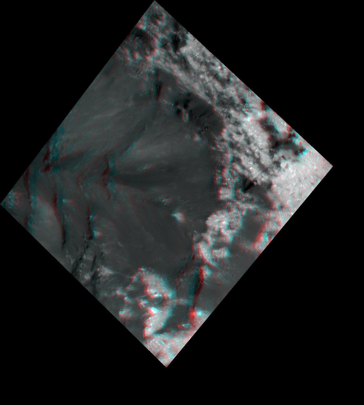 PIA22863: Bright and Dark Pattern on Occator Crater's Floor (3-D)