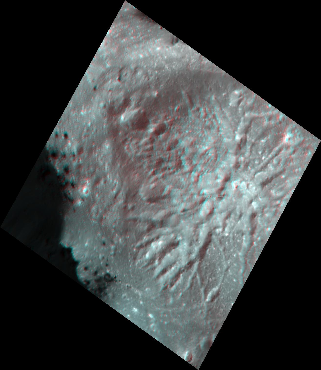 PIA22866: Cerealia Facula Pit and Dome in 3-D