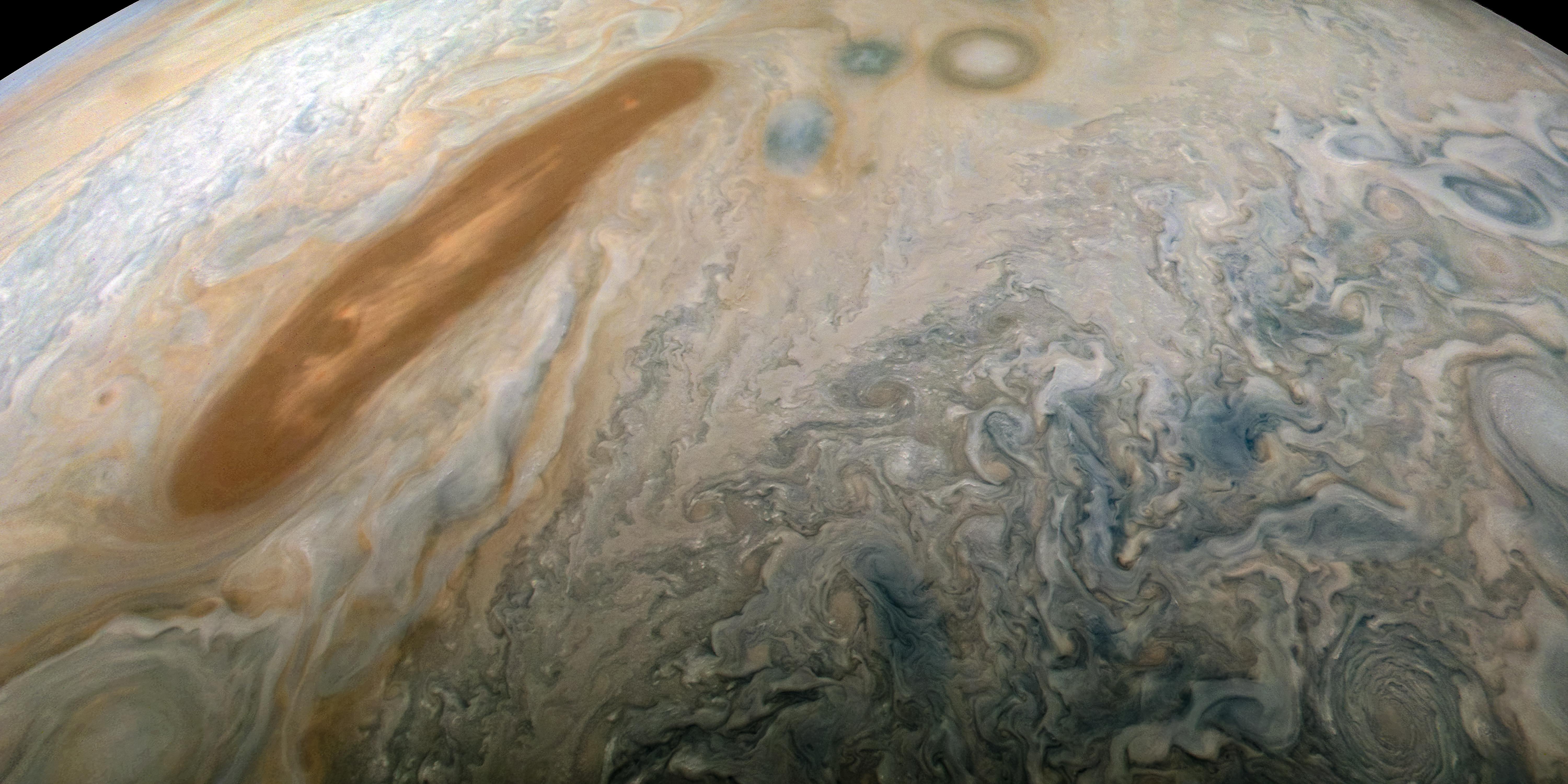 PIA22939: Juno Captures 'Brown Barge'