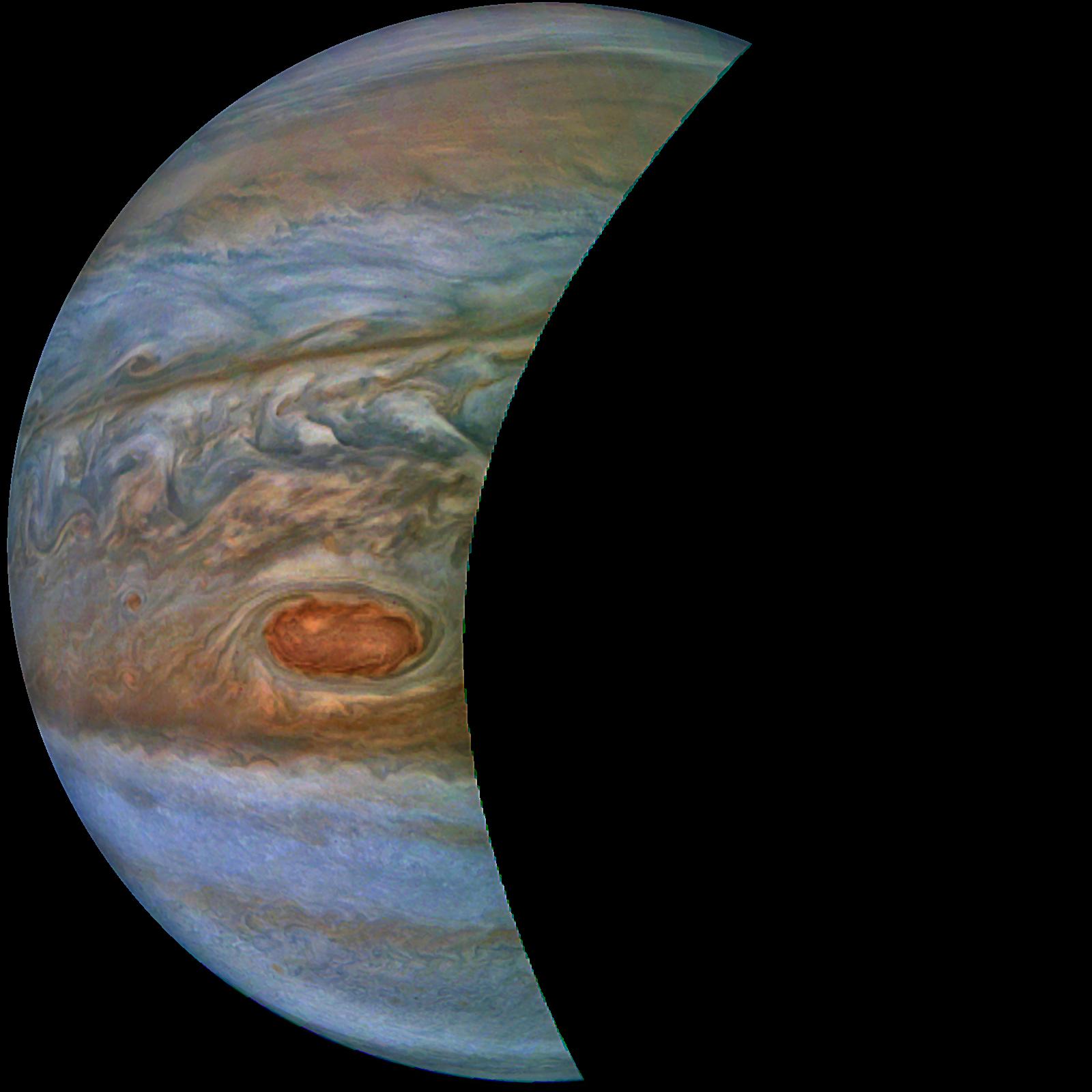PIA22940: Juno Sees South Equatorial Belt 'Brown Barge'
