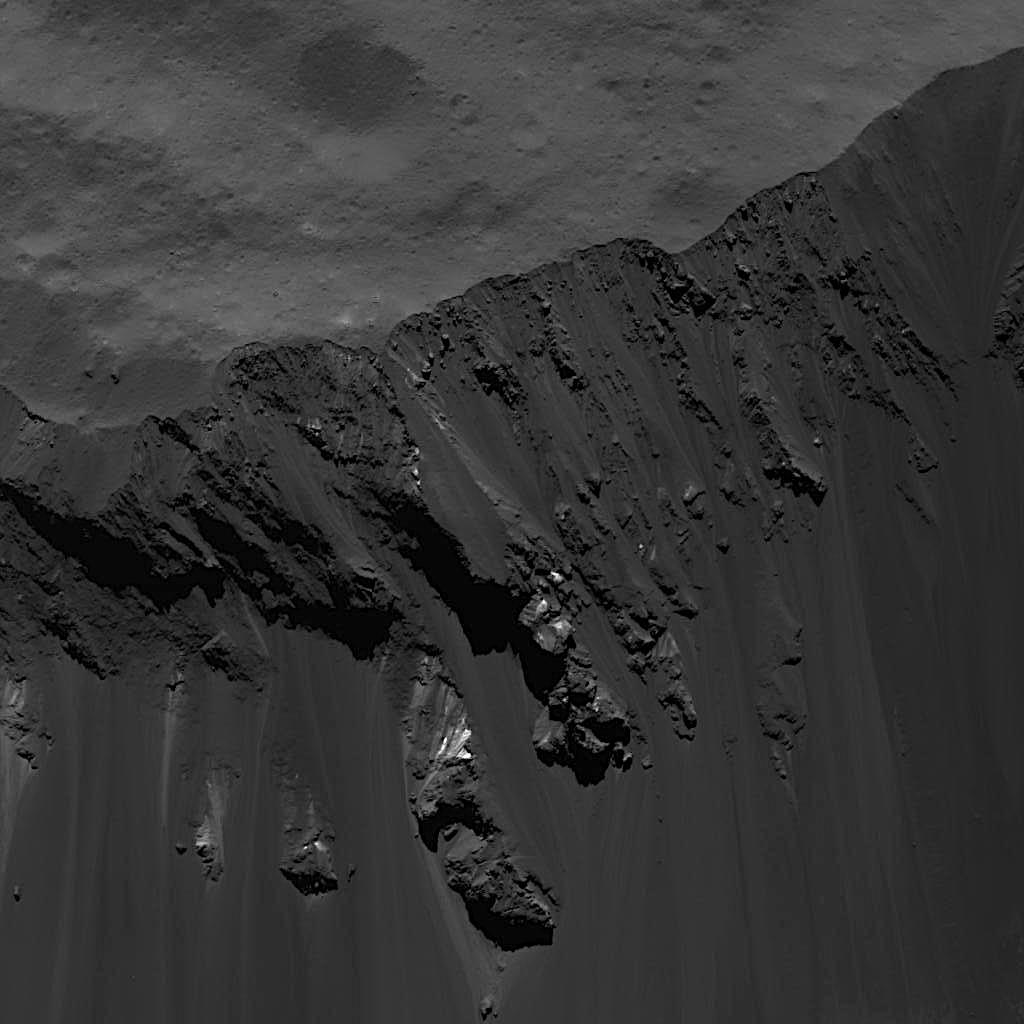 PIA22982: Blocks Sliding Down Occator Crater's Southeastern Wall