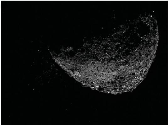 PIA23554: Asteroid Bennu Particles