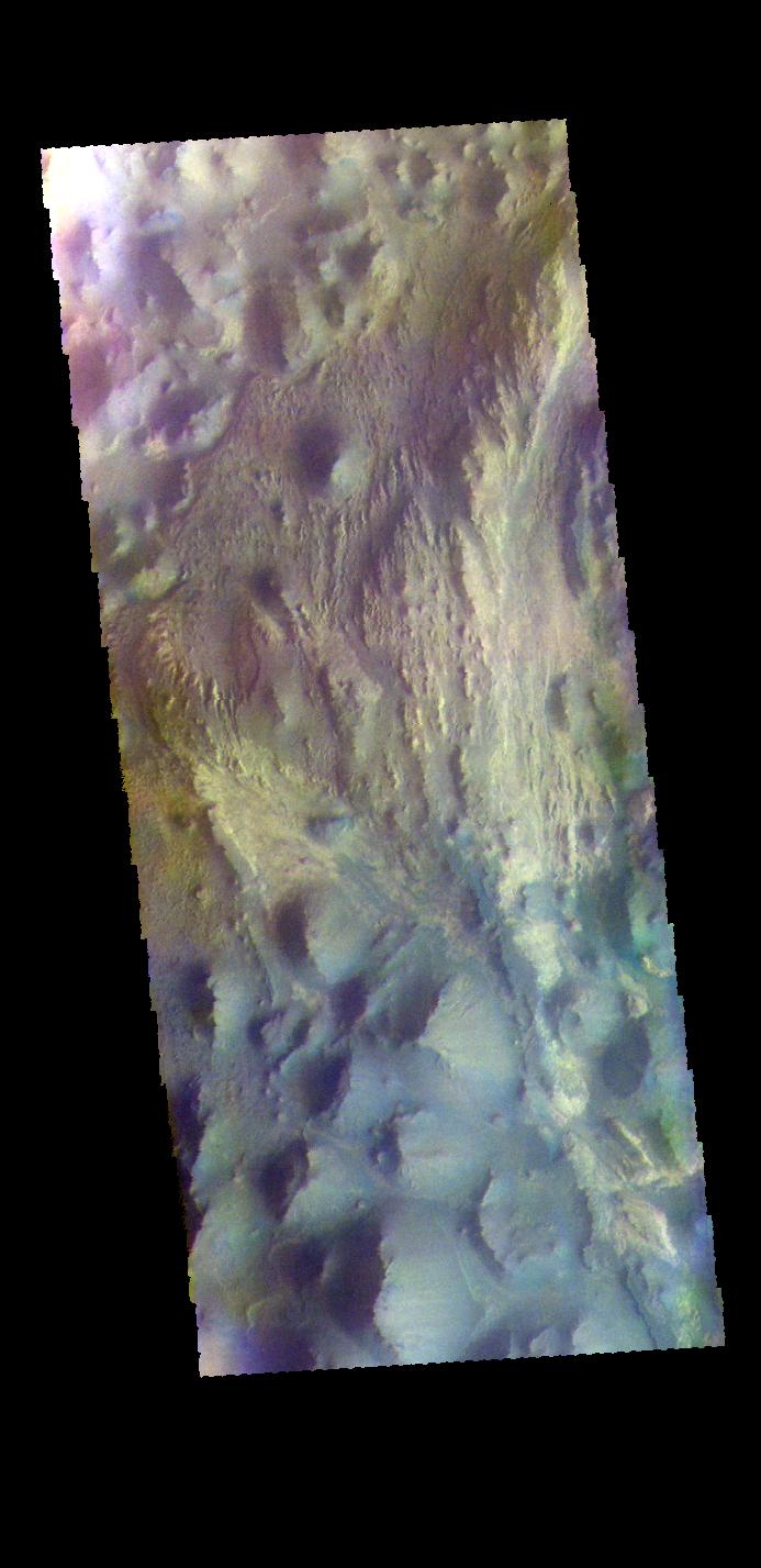 PIA23627: Juventae Chasma - False Color