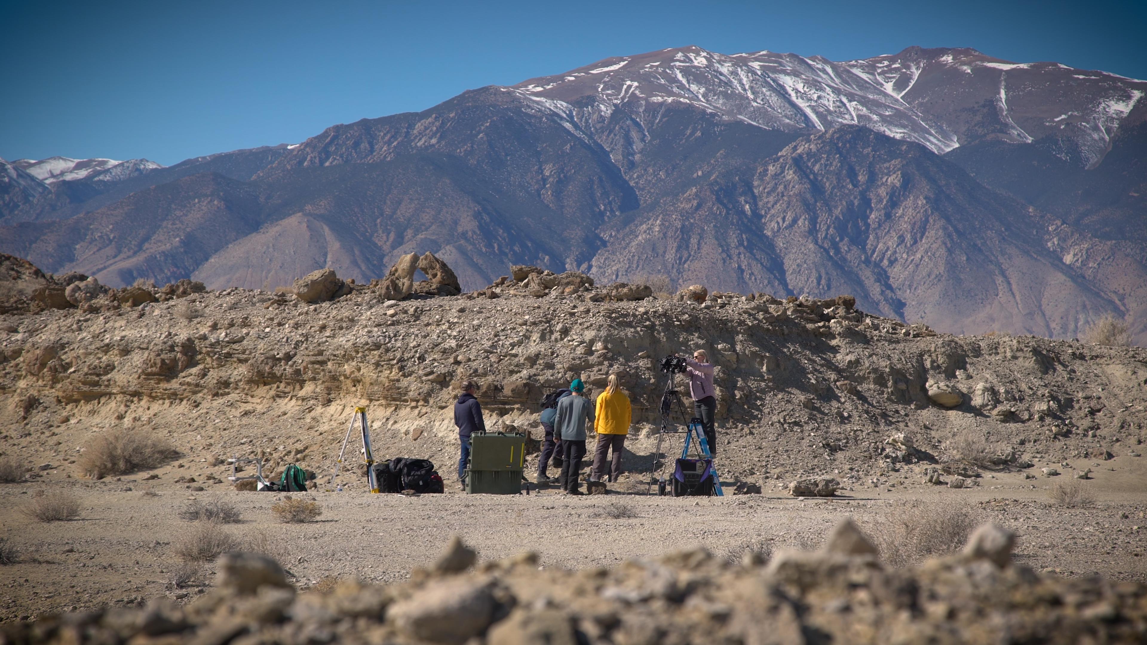 PIA23776: Perseverance Field Team Sets up in Nevada Desert