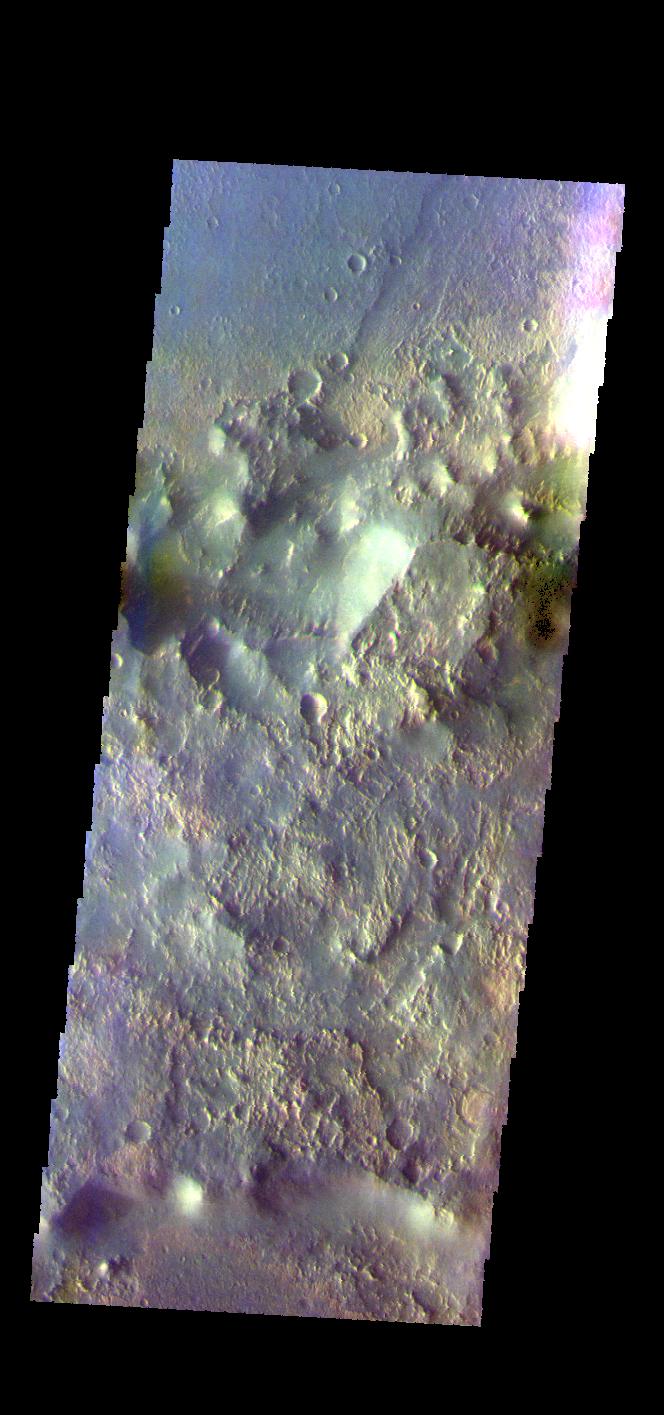 PIA24075: Virrat Crater - False Color