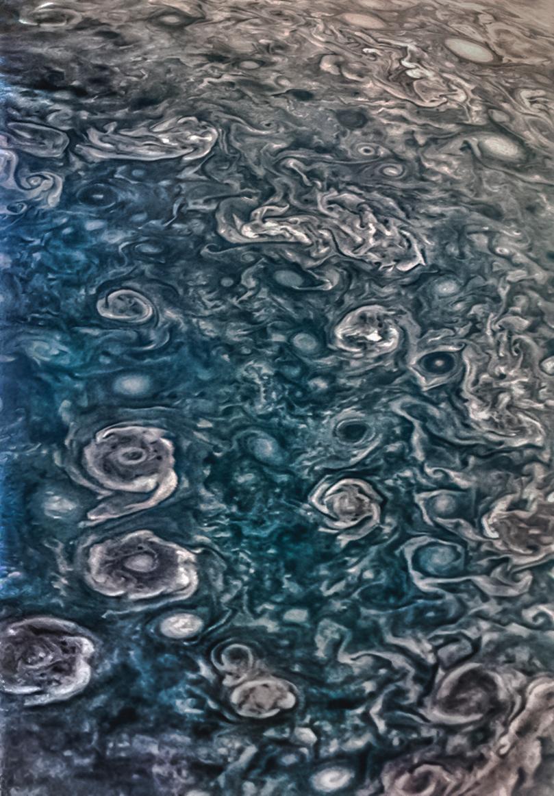 PIA24239: Jupiter North Pole Detail