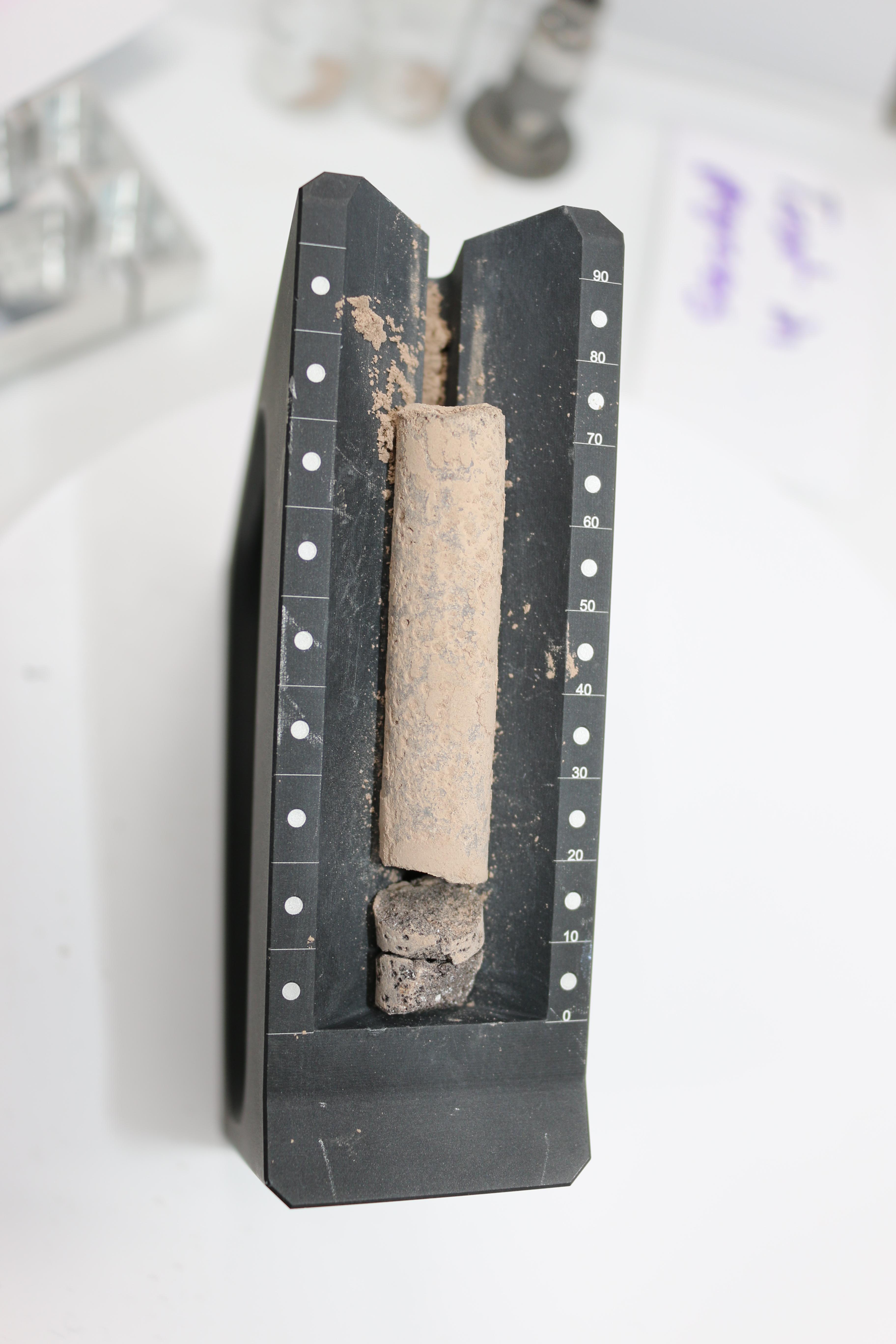 PIA24809: Cored-Rock Sample From Perseverance Test