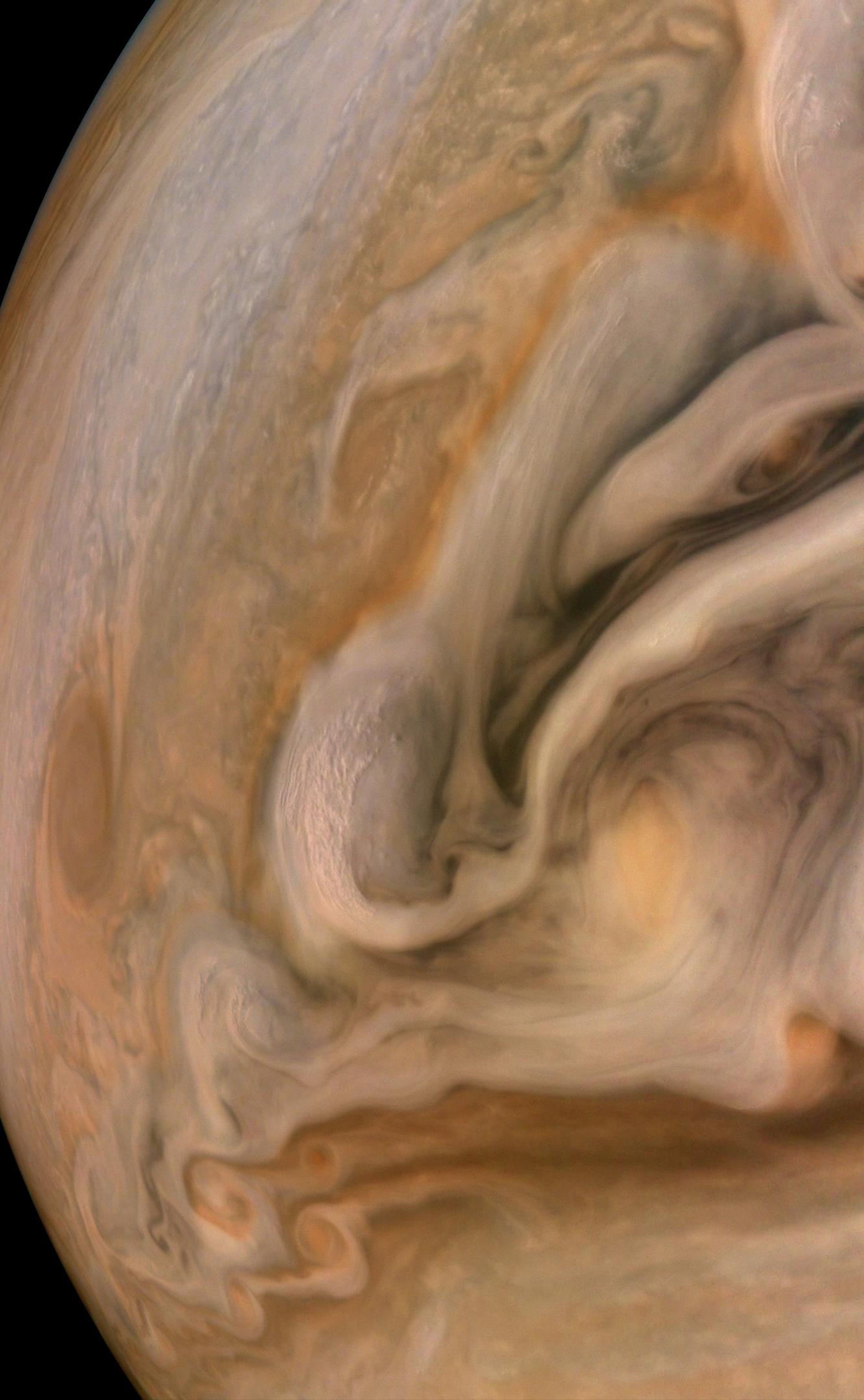 PIA24971: Jupiter Swirling Storms