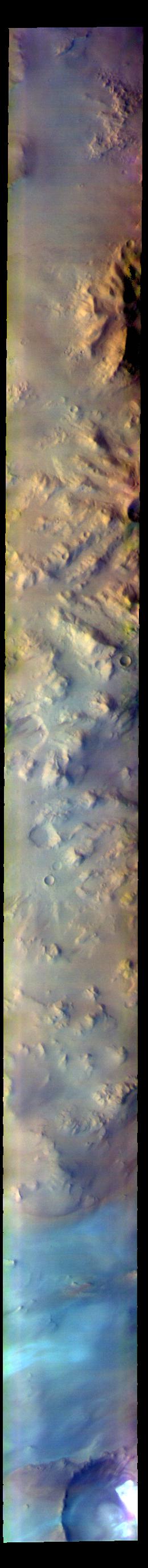 PIA25008: Australe Montes - False Color